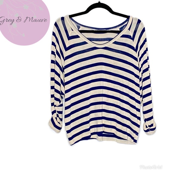 Kain Label Sweaters - Kain Label Striped Modal Lightweight Sweater Small